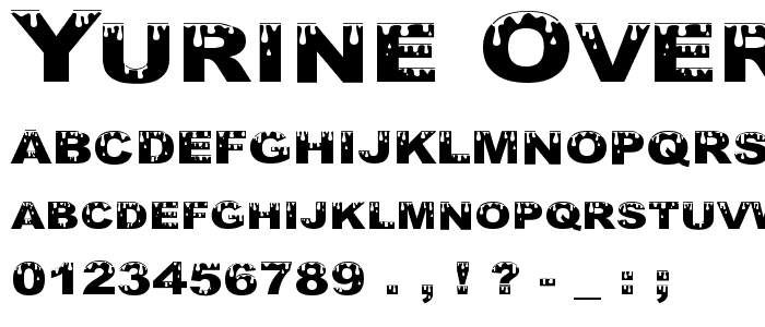 Yurine Overflow font